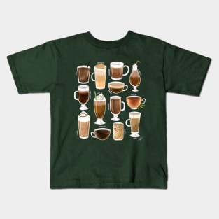 Types of Coffee Kids T-Shirt